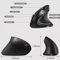 Ergonomic Vertical Mouse DualMode Wireless Bluetooth Silent Mouse 1600 DPI 1