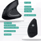 Ergonomic Vertical Mouse DualMode Wireless Bluetooth Silent Mouse 1600 DPI 6