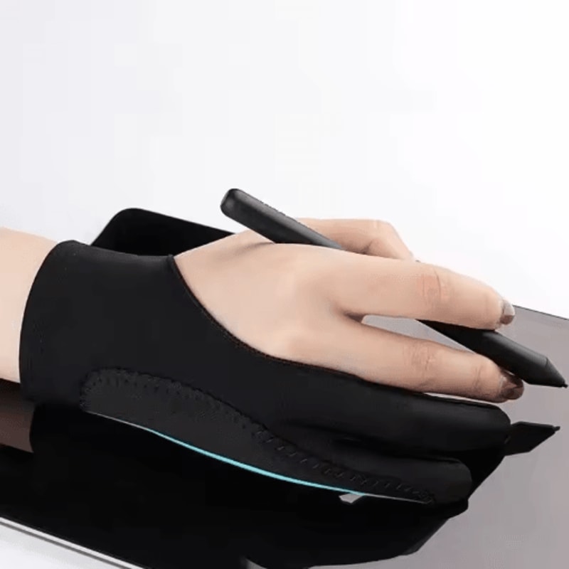 TwoFinger Drawing Glove AntiTouch AntiFouling Glove For Tablets 10