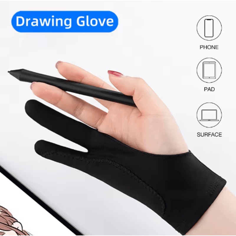 TwoFinger Drawing Glove AntiTouch AntiFouling Glove For Tablets 0