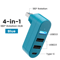 180 Rotatable 4Port USB 20 Hub HighSpeed Multi USB Expander 3