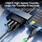180 Rotatable 4Port USB 20 Hub HighSpeed Multi USB Expander 8