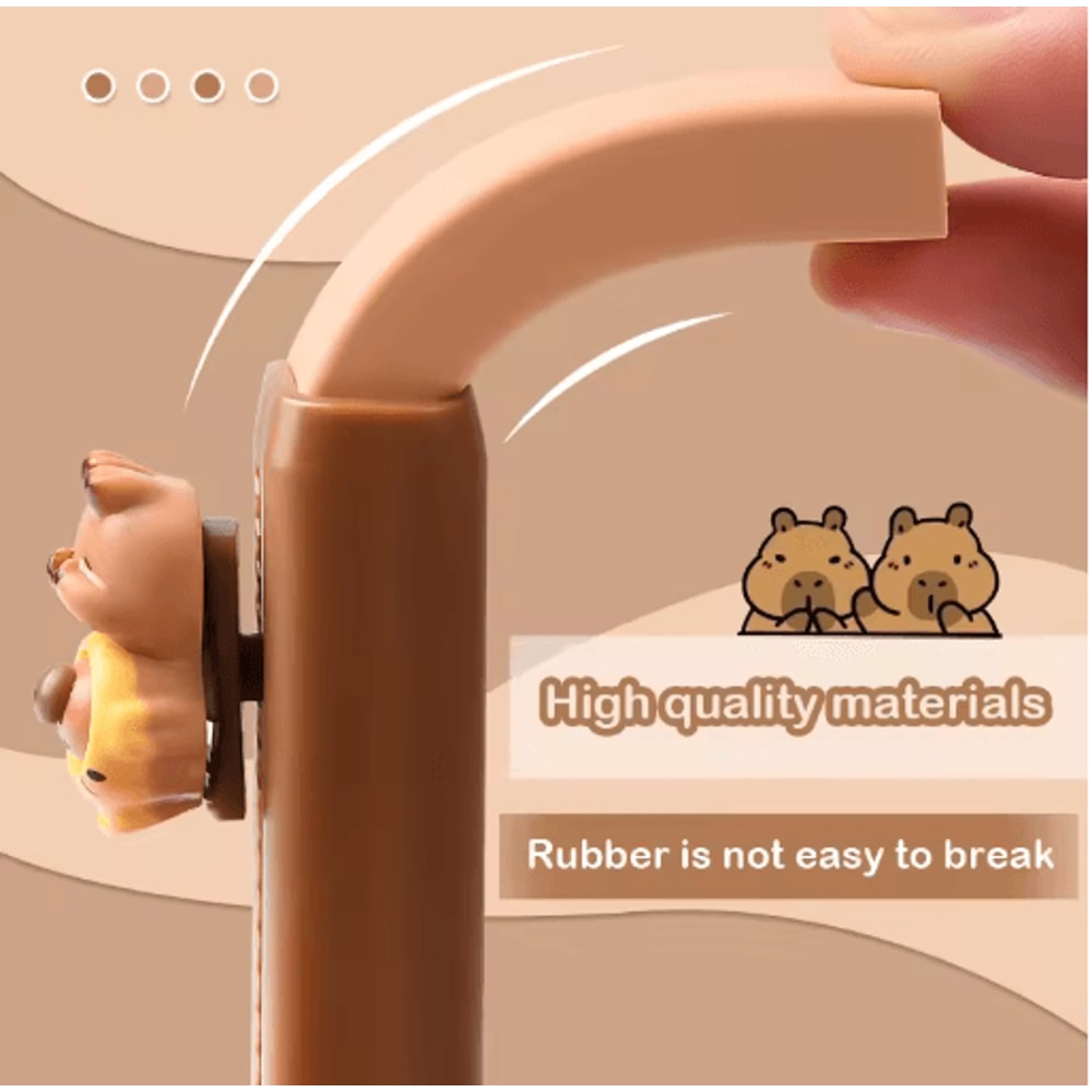 Cute Capybara Retractable Eraser PushPull Drawing Eraser For School Office 5