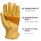 Cowhide Leather Work Gloves HeavyDuty Safety Gloves For Work Riding 5