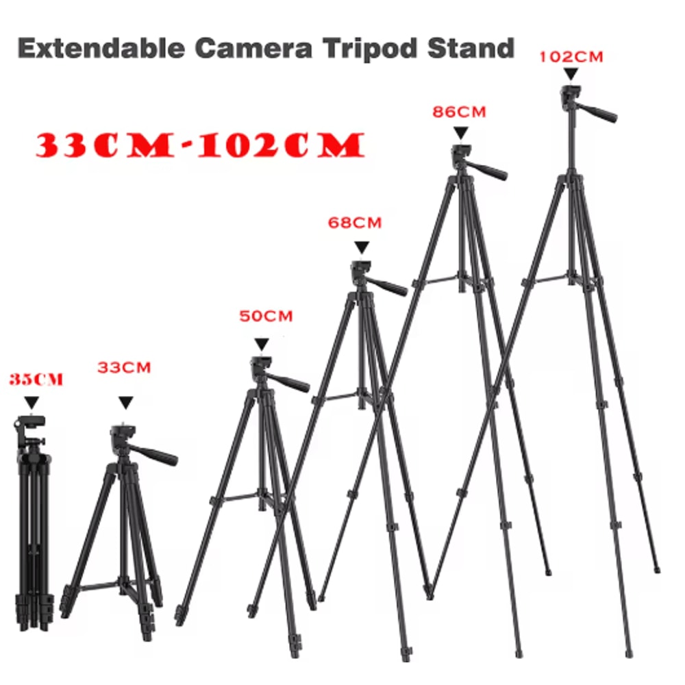 Lightweight Phone Tripod With Bluetooth Remote Adjustable Camera Stand For Video Photography 4