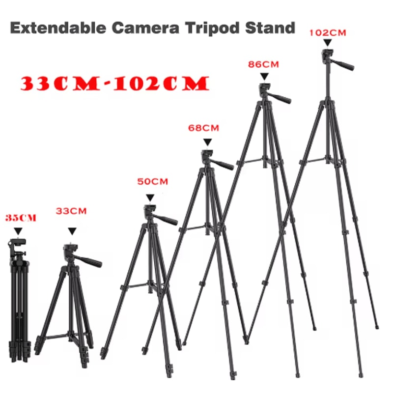 Lightweight Phone Tripod With Bluetooth Remote Adjustable Camera Stand For Video Photography 4