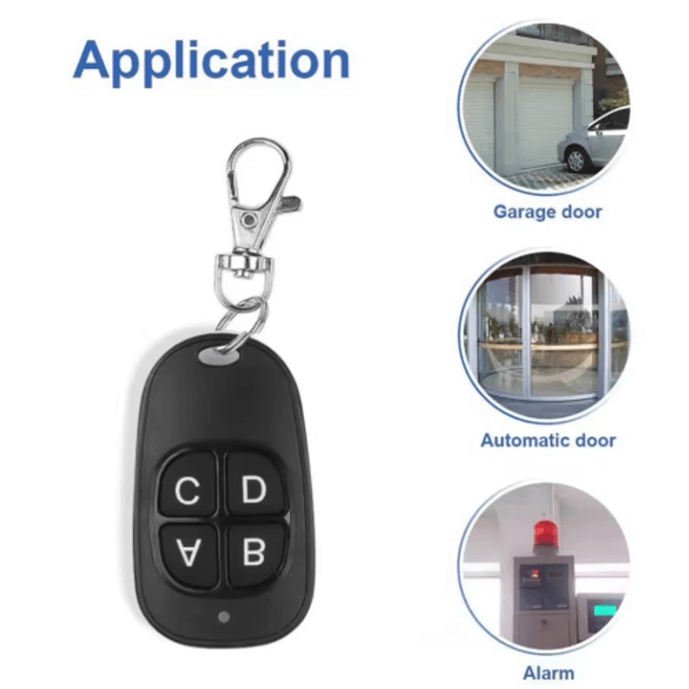 433MHz Copy Remote Control 4Key RF Garage Gate Opener Duplicator 10