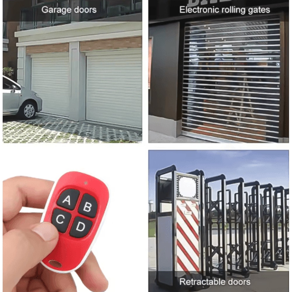 433MHz Copy Remote Control 4Key RF Garage Gate Opener Duplicator 9