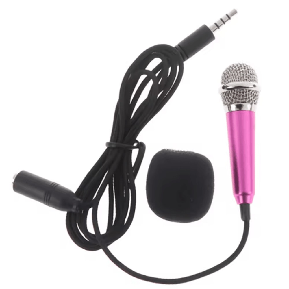 Universal 35mm Portable Stereo Mini Microphone Handheld KTV Karaoke Studio Mic 2
