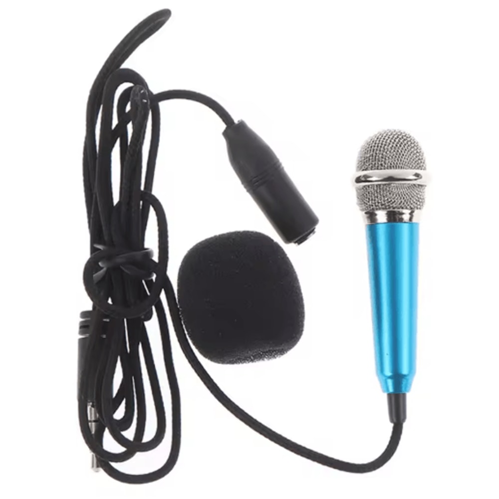 Universal 35mm Portable Stereo Mini Microphone Handheld KTV Karaoke Studio Mic 4