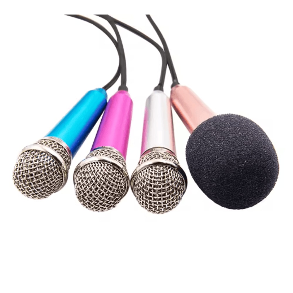 Universal 35mm Portable Stereo Mini Microphone Handheld KTV Karaoke Studio Mic 6