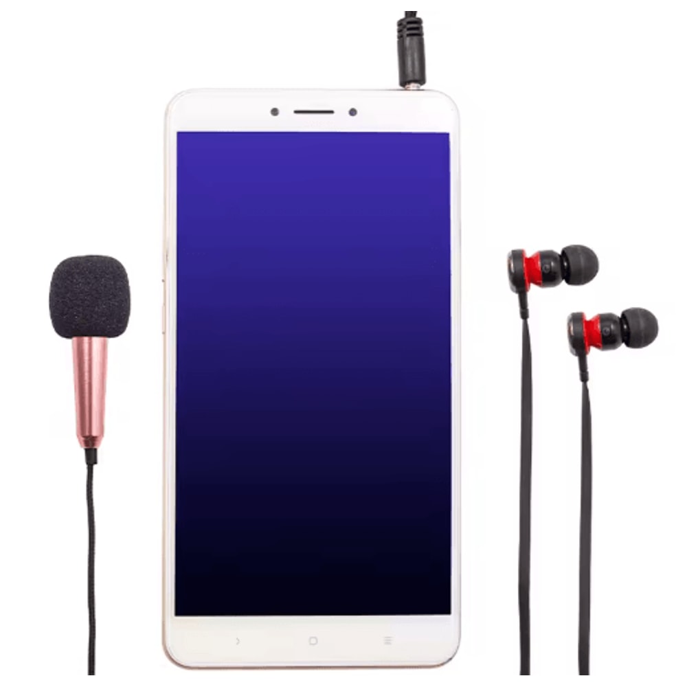 Universal 35mm Portable Stereo Mini Microphone Handheld KTV Karaoke Studio Mic 7