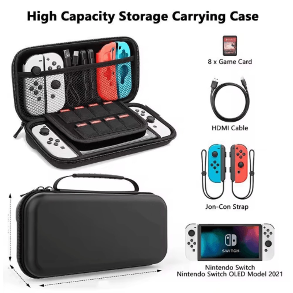 EVA Hard Shell Travel Case For Nintendo Switch Portable Protective Carrying Bag 7