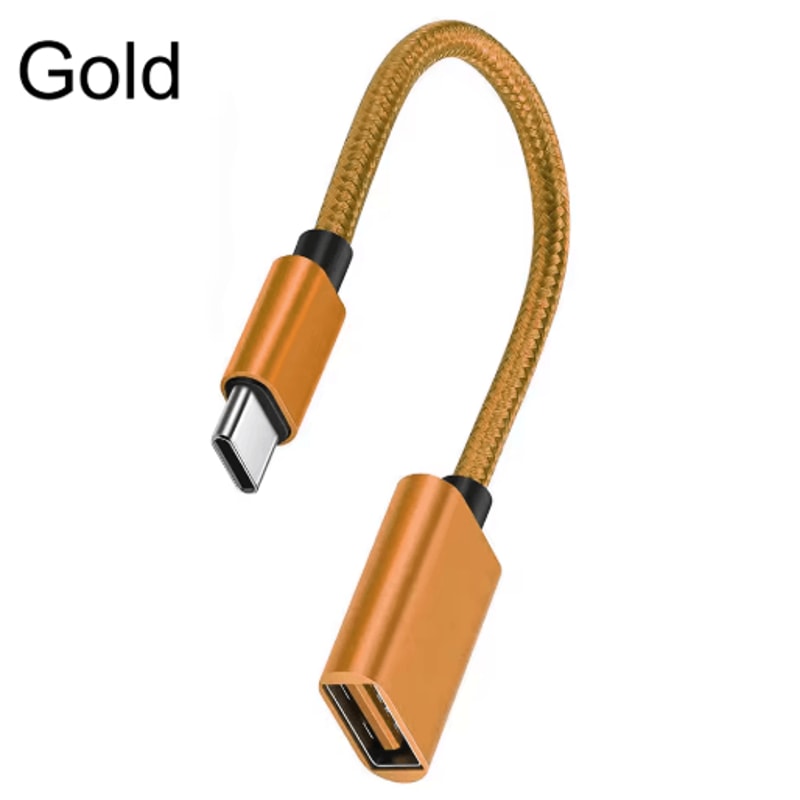 USBC OTG Adapter Cable TypeC To USB Female Converter For Phones Laptops 3