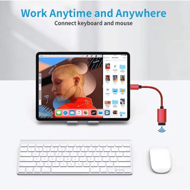 USBC OTG Adapter Cable TypeC To USB Female Converter For Phones Laptops 6