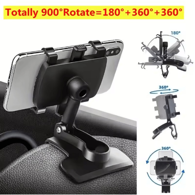 Universal Car Phone Holder Dashboard Rearview Mirror Mount Clip 5