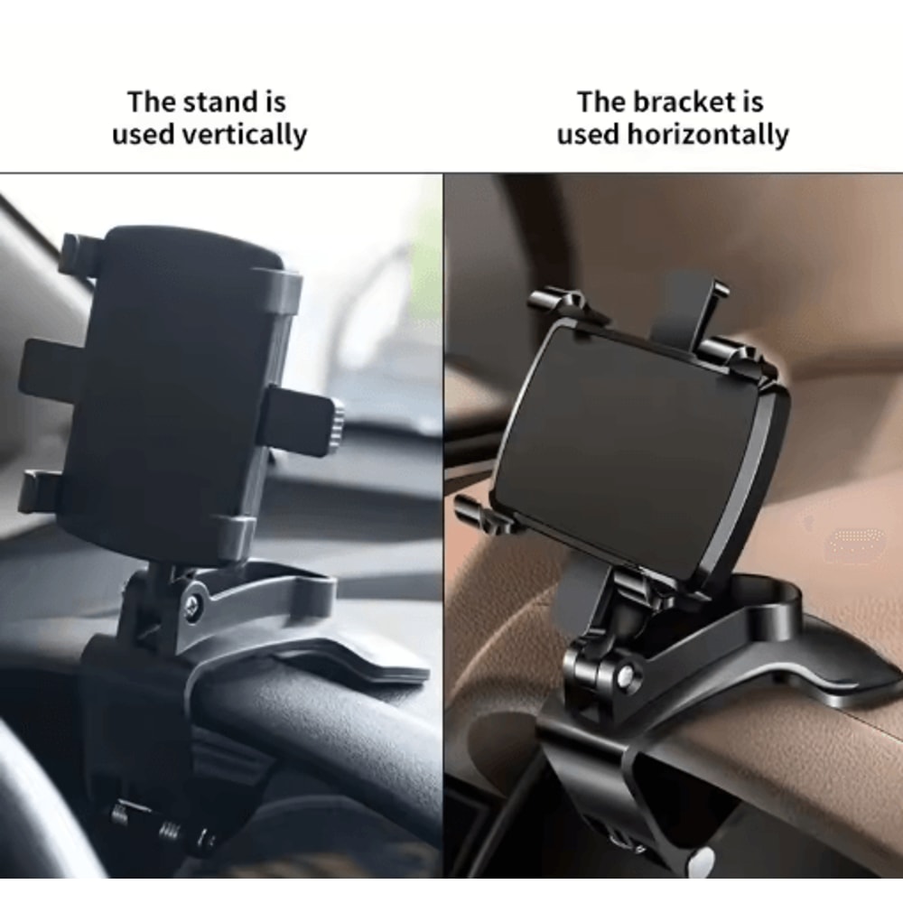 Universal Car Phone Holder Dashboard Rearview Mirror Mount Clip 6