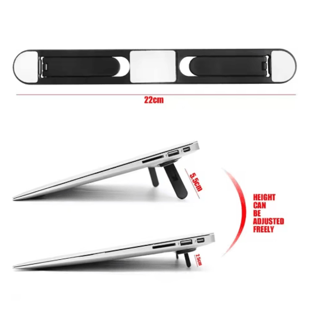 Foldable Invisible Laptop Stand Cooling Riser Bracket For MacBook Notebooks 4