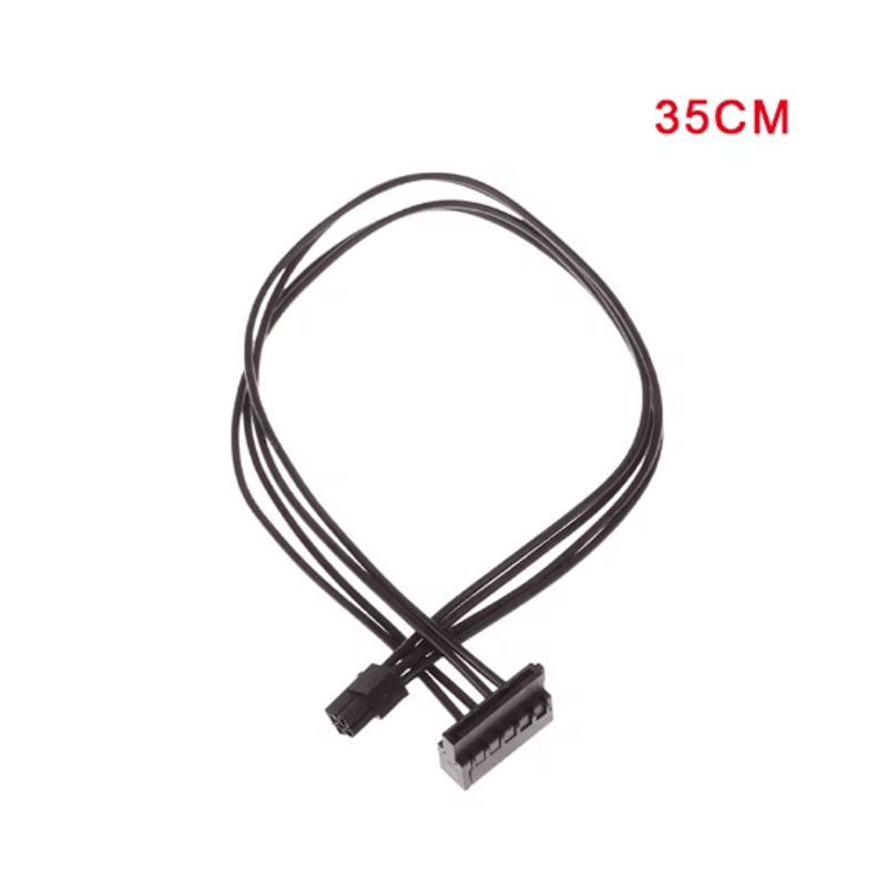 4 Pin To SATA Power Cable Multi Drive Power Splitter For HDD And SSD 2