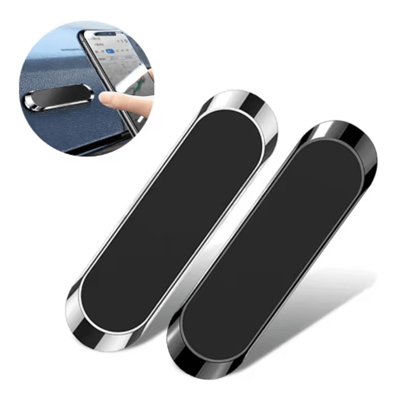 Magnetic Strip Car Phone Holder Slim Magnet Mount For Dashboard And Console 12