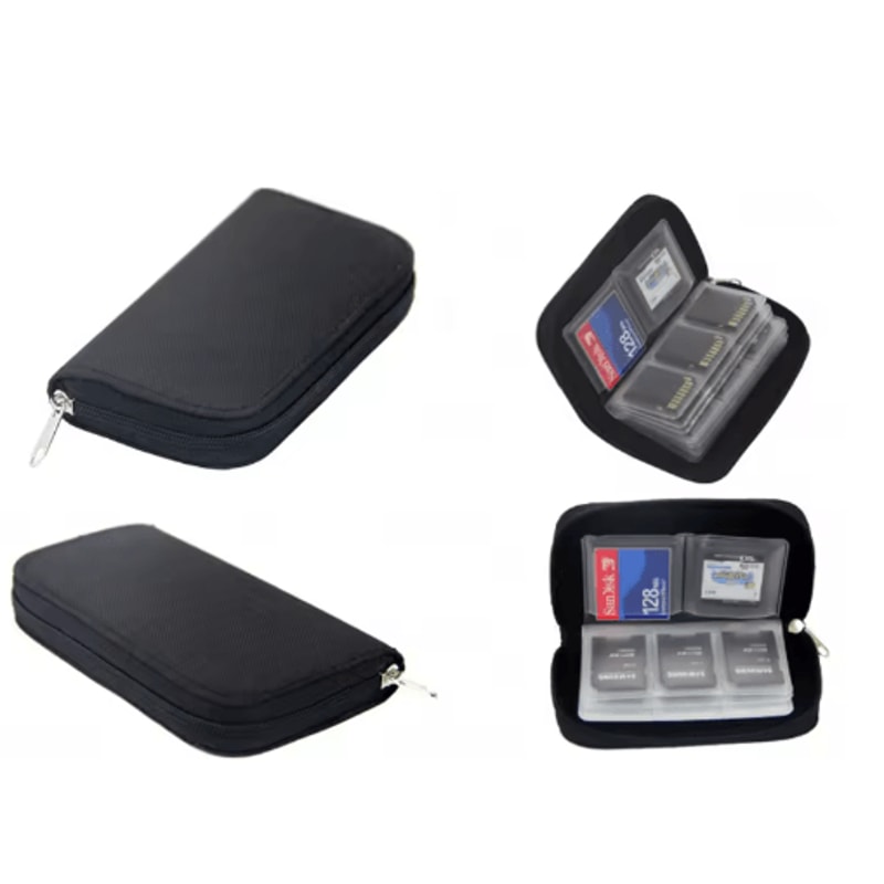22 Slot Memory Card Storage Case Protective Wallet For SD Micro SD And CF Cards 3