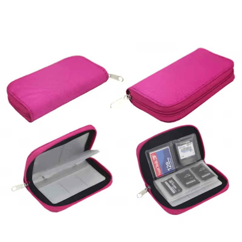 22 Slot Memory Card Storage Case Protective Wallet For SD Micro SD And CF Cards 4