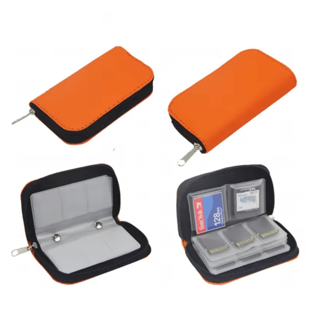 22 Slot Memory Card Storage Case Protective Wallet For SD Micro SD And CF Cards 5