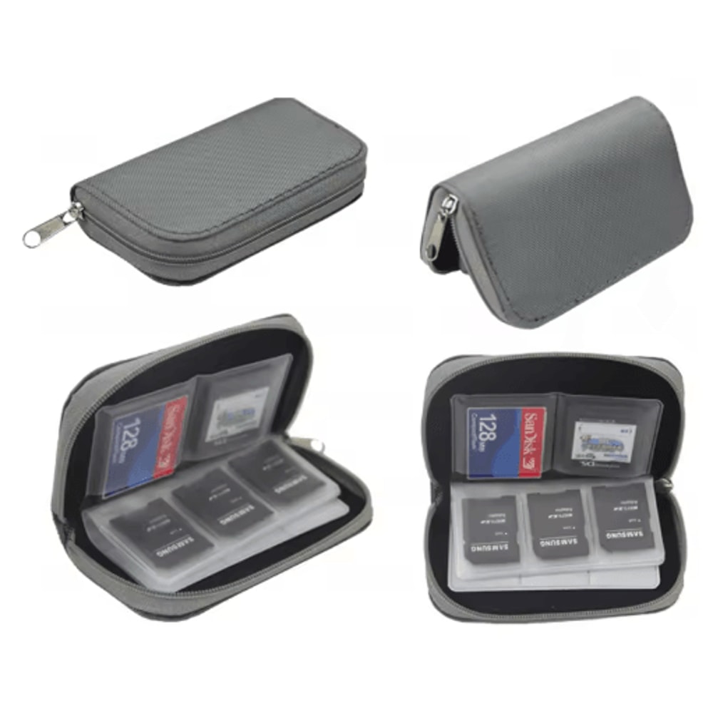 22 Slot Memory Card Storage Case Protective Wallet For SD Micro SD And CF Cards 6