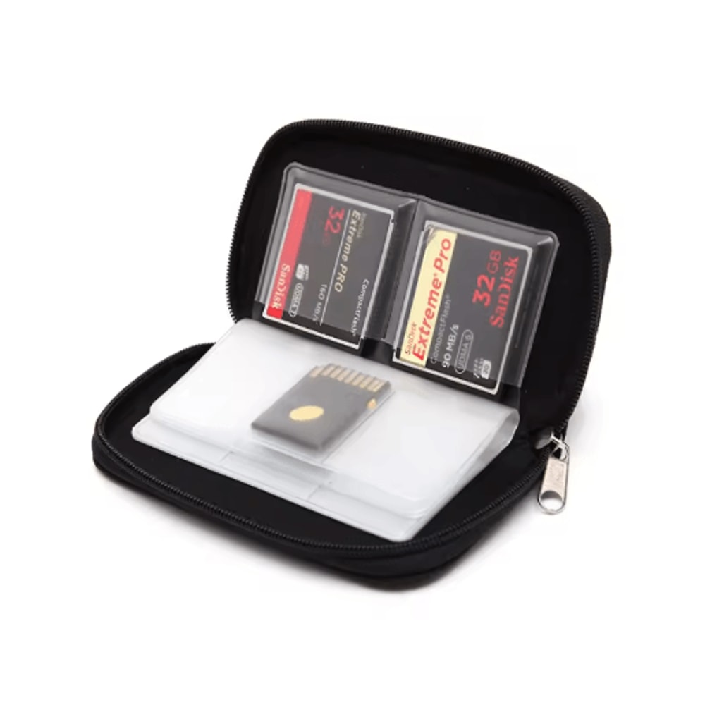 22 Slot Memory Card Storage Case Protective Wallet For SD Micro SD And CF Cards 8