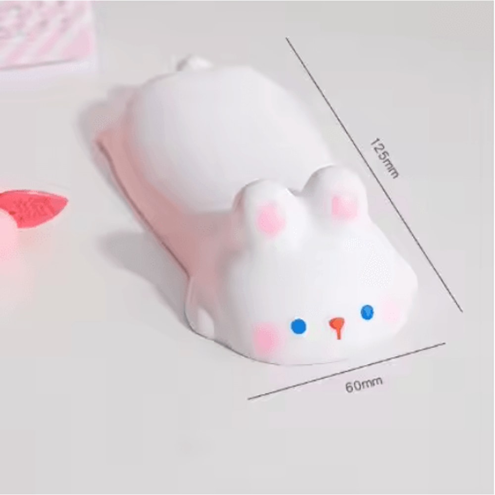 Cute Rabbit Wrist Rest Ergonomic Mouse Pad Arm Support With Slow Rising Squishy 4