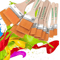 12 Piece Nylon Paint Brush Set Smooth Wooden Handle Brushes For Acrylic Oil Watercolor 5
