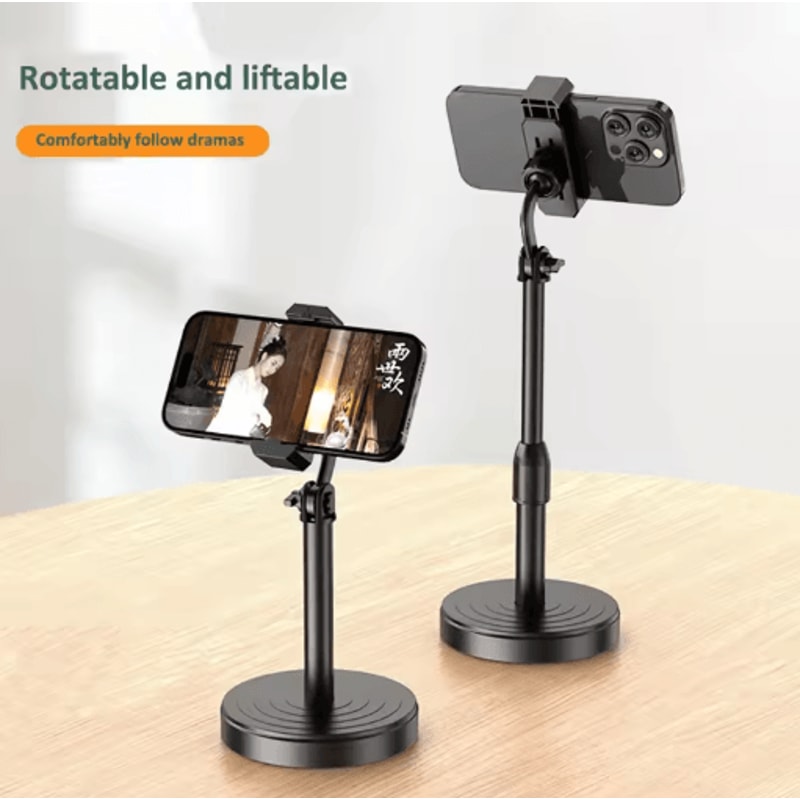 Rotatable And Liftable Phone Stand Adjustable Telescopic Mobile Holder For Live Streaming 0
