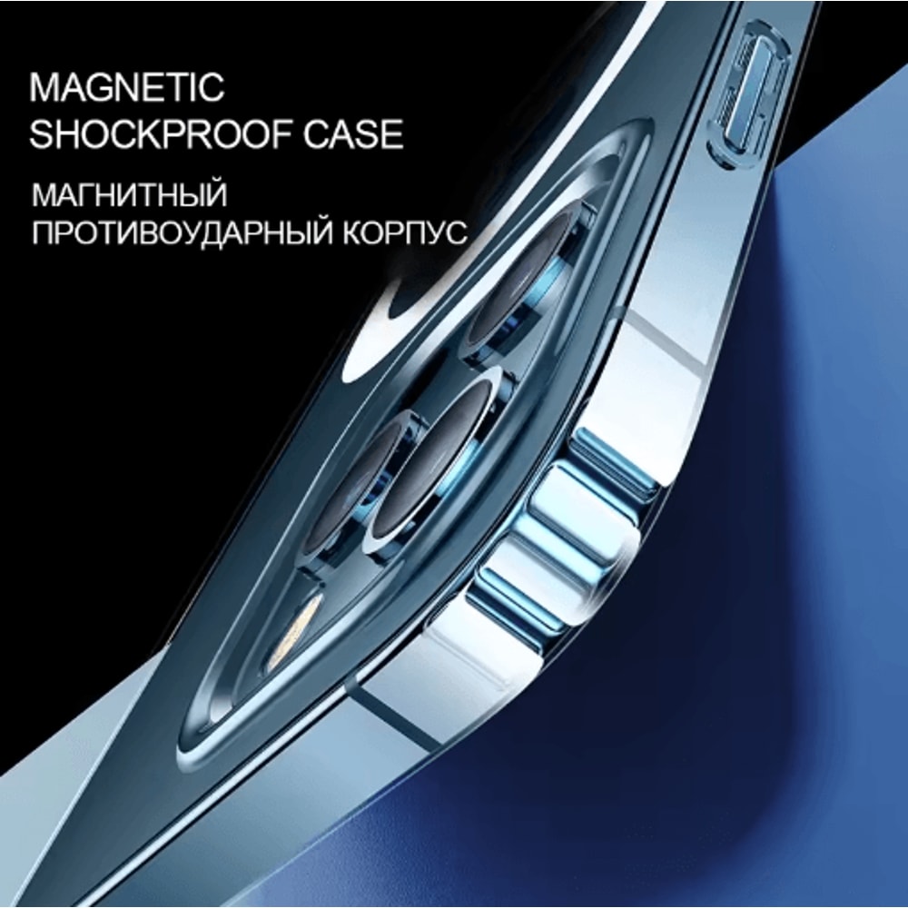 Clear MagSafe Magnetic Silicone Case Transparent Wireless Charging Cover For IPhone 2