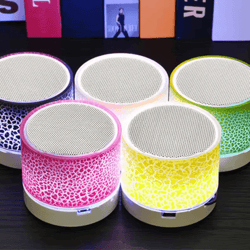 led light crack bluetooth speaker portable wireless sound box for outdoor music
