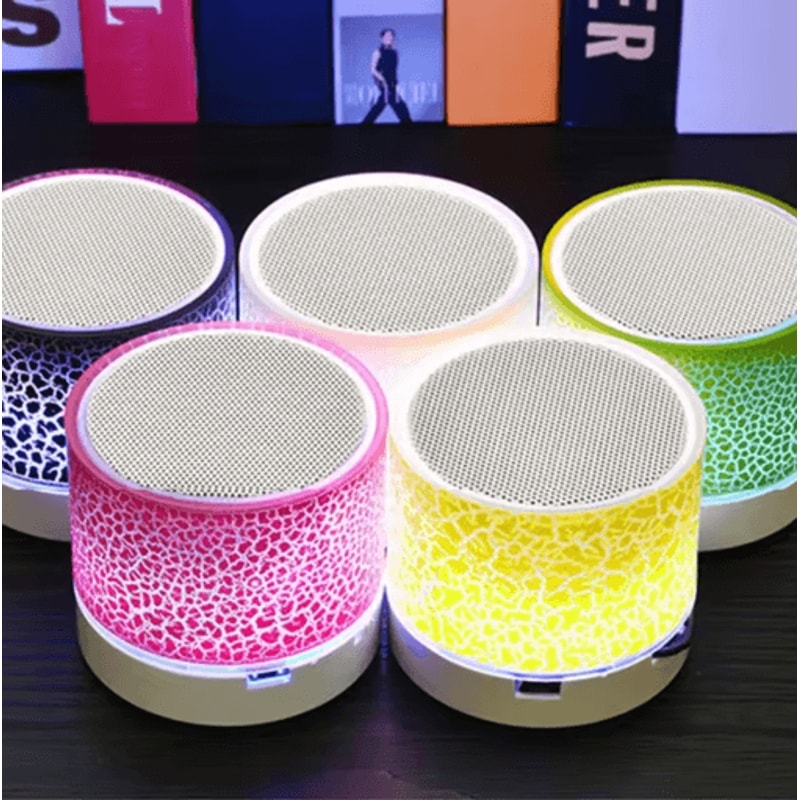 LED Light Crack Bluetooth Speaker Portable Wireless Sound Box For Outdoor Music 0
