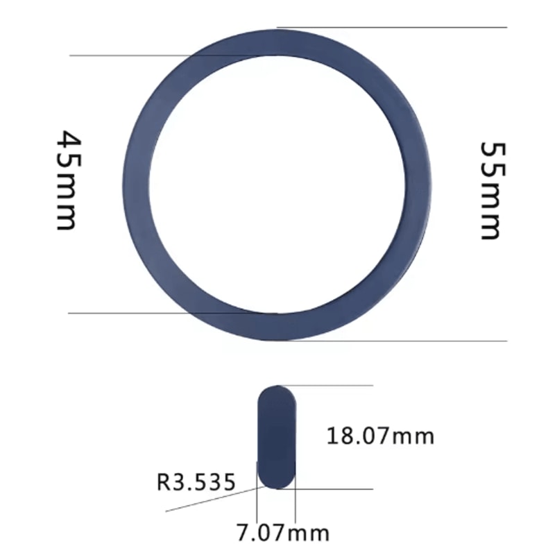 Magnetic Metal Ring Sticker For MagSafe Universal Wireless Charging Plate For IPhone 18