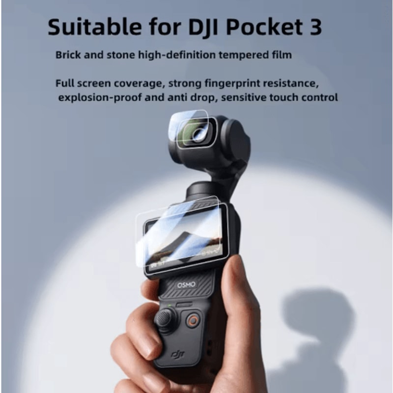 H Tempered Glass Screen Protector For DJI Osmo Pocket 3 HD Clear Lens Protection 1 To 3 Pcs 4