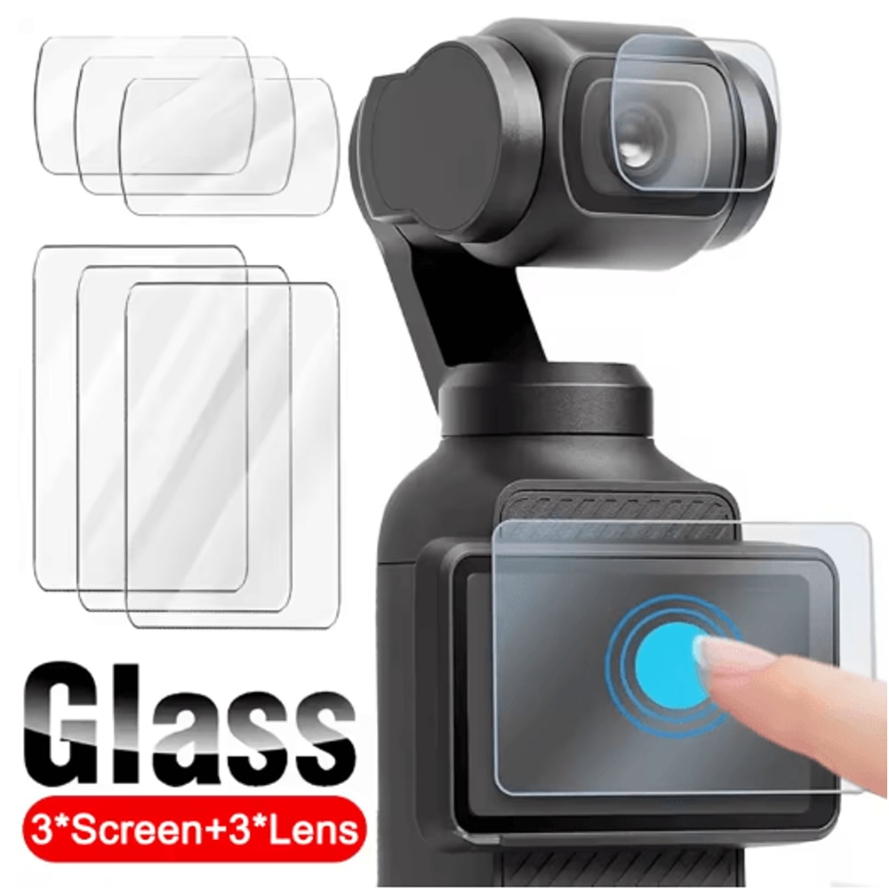 H Tempered Glass Screen Protector For DJI Osmo Pocket 3 HD Clear Lens Protection 1 To 3 Pcs 7