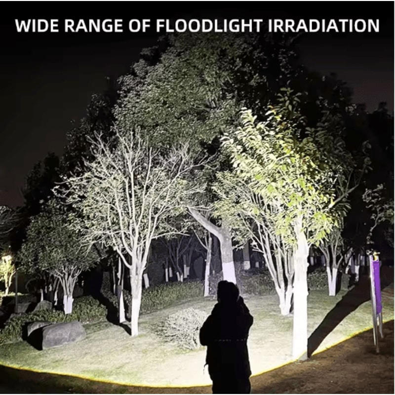 Rechargeable Telescopic Zoom Tactical Flashlight Long Range Waterproof LED Torch 4