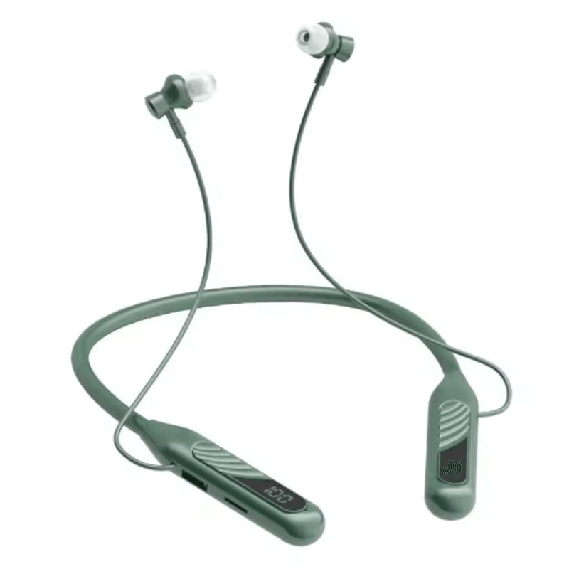 BT8 Wireless Neckband Earphones Bluetooth 53 Gaming Headset With LED Display And TF Card 1