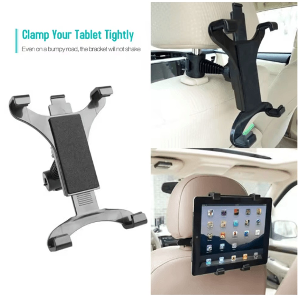 Car Rear Seat Phone And Tablet Holder Headrest Mount Bracket For Backseat Entertainment 0