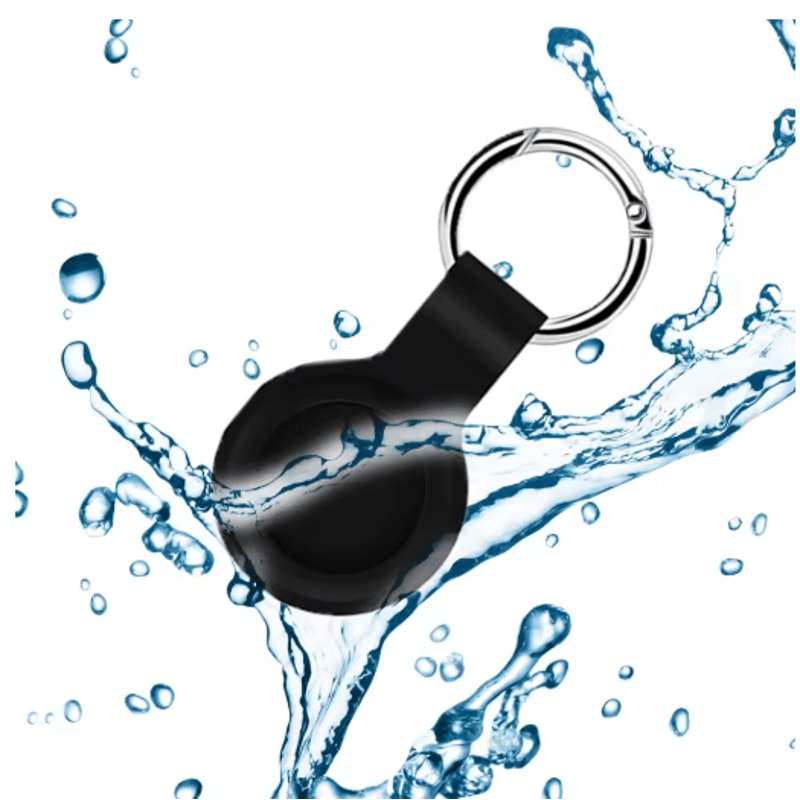 Soft Silicone AirTag Case With Keychain Anti Scratch Protective Cover 9