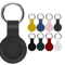 Soft Silicone AirTag Case With Keychain Anti Scratch Protective Cover 0