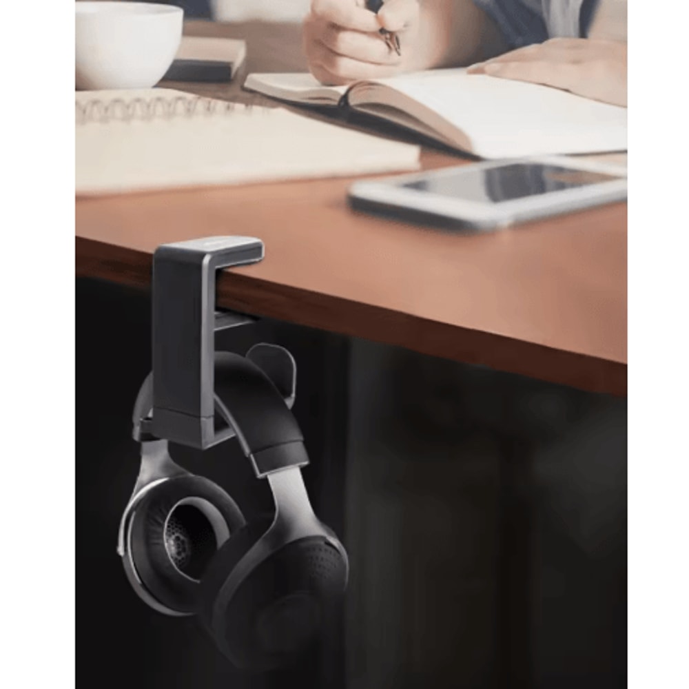 Premium NoPunch Headphone Accessory Holder ClipOn Table Hook Storage Organizer 4
