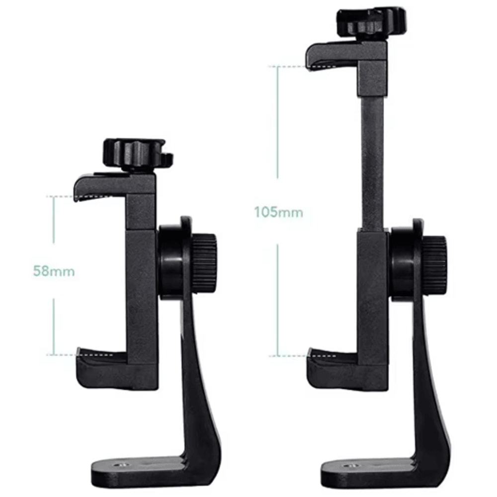Universal 360 Tripod Phone Mount Adapter 14Screw Smartphone Clip Holder 3