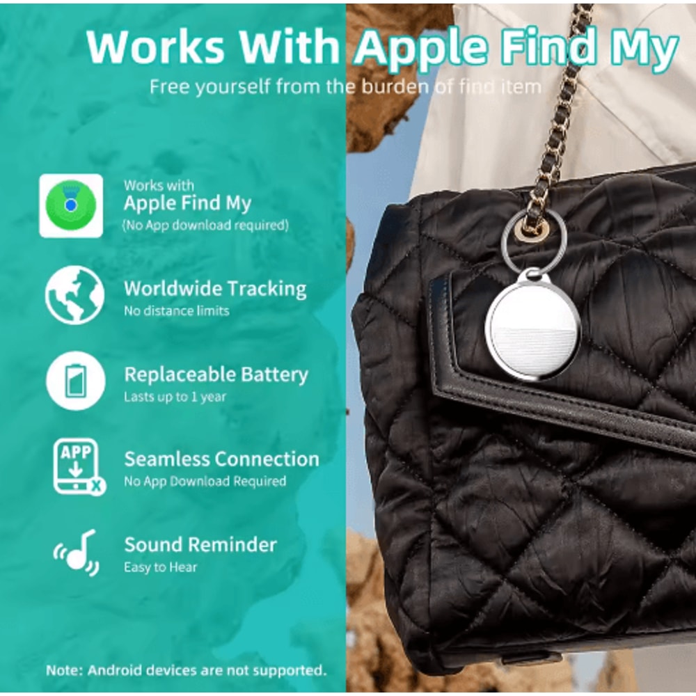 Mini Global GPS Keys Finder Find My App Compatible AntiLost Tracker Apple Tag Replacement 10