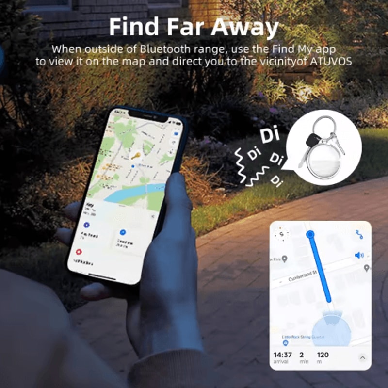 Mini Global GPS Keys Finder Find My App Compatible AntiLost Tracker Apple Tag Replacement 9