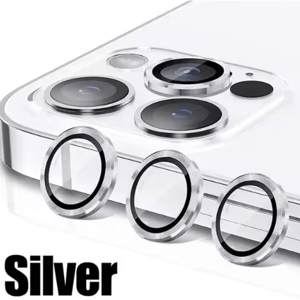 3Piece Tempered Glass Metal Camera Lens Protector For IPhone 10