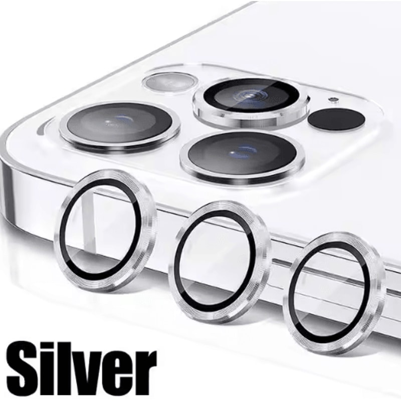 3Piece Tempered Glass Metal Camera Lens Protector For IPhone 10