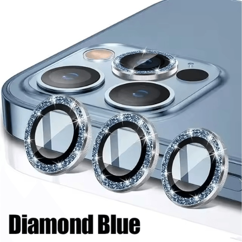 3Piece Tempered Glass Metal Camera Lens Protector For IPhone 3